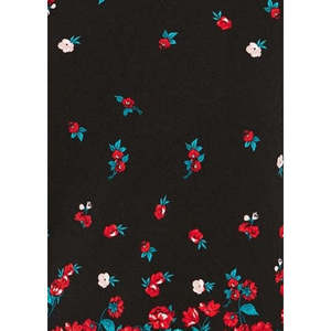 Camicetta da donna Charter Club con maniche a campana, stampa floreale, collo alto, disponibile in nero, taglie dalla S alla XL, in poliestere, raso e chiffon, casual ed elegante. - Product Image 3