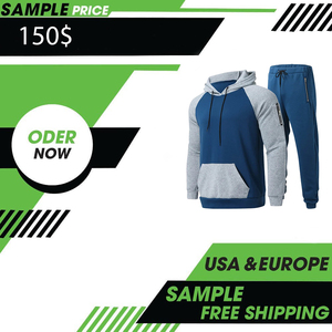 2024 Design Your Own Top Quality Best Price Wholesale Tracksuit for Men Unisex Jogger Set <b>Hoodie</b> and Pants Sets for Man - Product Image 5