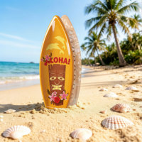 Pince à cheveux fantaisie en faux acétate, motif zombie et planche de surf hawaïenne, design personnalisé DongDong, vente en gros