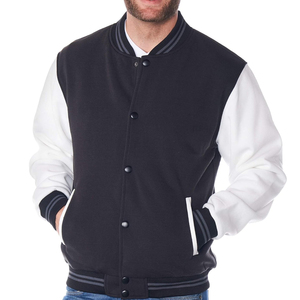 2025 Best Selling MARUF MFG CO Men's Wool Baseball Jacket Custom OEM Stand Collar Varsity Lettermen College Jackets High Street - Product Image 2