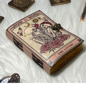 Skull Print Leather Journal Notebooks Thermal Bound and Thread-Sewn for Durability for Gift Giving - Product Image 2