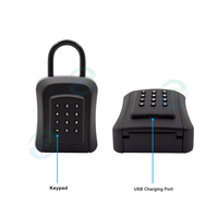 Caja de Seguridad Inteligente para Llaves, Montada en Pared, para Exteriores, con Aplicación TTLock Tuya, Caja de Seguridad Digital Electrónica para Llaves Inteligentes para el Hogar