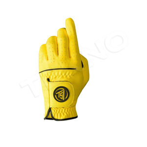 Gant de golf en cuir antidérapant hommes femmes respirant en peau de mouton poignée souple gants de golf personnalisés blanc Logo personnalisé - Product Image 1