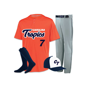 Bajo MOQ Ropa deportiva Uniforme de béisbol de tamaño personalizado Ropa juvenil Uniforme de béisbol de alta calidad - Product Image 1