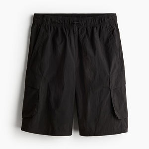 กางเกงคาร์โก้ผ้าฝ้ายสำหรับผู้ชายกางเกงขาสั้นกีฬาพิมพ์ลายสีพื้นสำหรับใช้งานกลางกลางแจ้งแบบลำลองสำหรับคาร์โก้ตาม100% สำหรับฤดูร้อน - Product Image 1