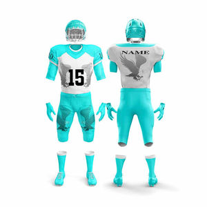 Ventes en gros de maillots de football américains sublimés de qualité supérieure, surdimensionnés, pour l'entraînement d'équipe, uniformes personnalisés - Product Image 4