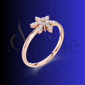 Bague de mariage 10K Designer pour femme - Product Image 1