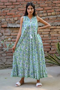 Nouvelle Robe Traditionnelle en Coton Coupe A-Line Style Vintage 2024, Manches Longues, Motif Dentelle, Idéale pour Mariage, Longueur Genoux, Lavable, Parfaite pour l'Été - Product Image 5