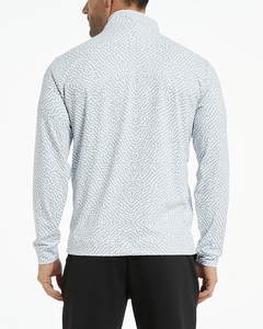 Pulls à capuche pour hommes de performance, fabrication OEM 2025, sport, quart de zip, col zippé, pulls de golf, impression personnalisée, col zippé - Product Image 3