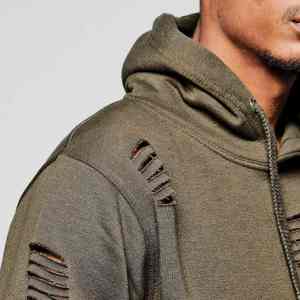 Precio razonable Hombres Chándal desgastado Material suave Venta caliente Estilo con capucha con mangas largas Chándal lavable para hombres - Product Image 4