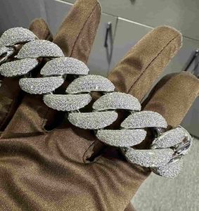VVS Moissanite Bracelet en argent sterling 925 24MM 8 pouces plaqué or blanc - Product Image 6