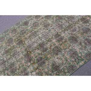 Grand tapis turc, tapis vintage 5,5x9 pieds, tapis en laine verte - Product Image 5