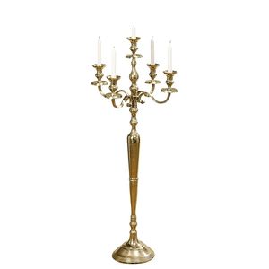 Unique Design 5 Arms Aluminum <b>Candelabra</b> Gold Finished for Home & Wedding Christmas Decorations Floor <b>Candelabra</b> - Product Image 1
