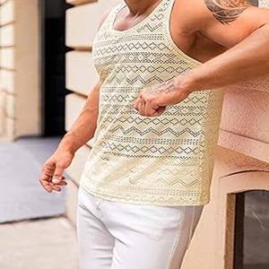 240gsm 100% algodón logotipo personalizado chaleco sin mangas camisetas sin mangas ropa de entrenamiento camiseta chaleco para hombres - Product Image 4