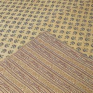 Handmade Plant Floral Print Cotton Double Bed Dohar for Home & Hotels (SHKR1018) - Product Image 4