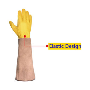 Venta caliente XL Guantes de trabajo de cuero genuino Trabajadores Transpirable PU 5 Resistencia Guantes de seguridad para las manos - Product Image 3