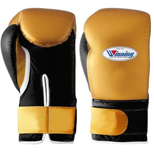 Gants de compétition en cuir authentique flambant neufs avec sangle gagnante Gants de boxe professionnelle Muay Thai MMA avec logo personnalisé - Product Image 1