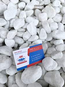 Pierres de galets blanches comme neige de haute qualité améliorent l'aménagement paysager et l'artisanat - Product Image 2