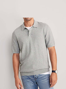 Men Gym Fit Anti-Wrinkle Knitted for Shirts Lightweight Breathable Stretchable Activewear for Fitness Training Everyday Use - Product Image 3