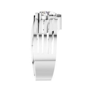 Bague de fiançailles, de mariage ou d'anniversaire en forme de cœur avec diamant VVS D de 3 carats, or massif 10k 14k, sertissage à griffes, bijoux fins pour femmes - Product Image 2