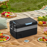 35L/45L 12V Réfrigérateur Congélateur Mini Réfrigérateur à Batterie avec Compresseur pour Voyage Camping Pique-nique Activités de Plein Air