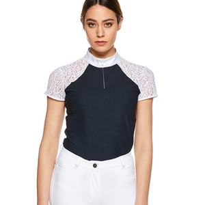 เสื้อแข่งขี่ม้าหญิงแขนยาวผ้าคอตตอนโพลีเอสเตอร์ปรับแต่งได้ - Product Image 4