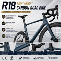Vélo de route en carbone sans fil léger, 13 vitesses, frein à disque hydraulique, 700C 700x28C, vélo de course R18