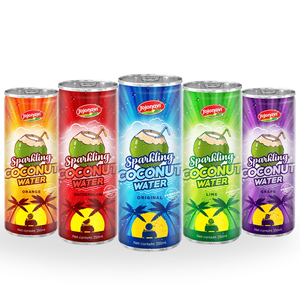 JOJONAVI 250ml Lata Espumoso Agua de Coco Zumo de Lima OEM ODM Etiqueta Privada Proveedor Mayorista Zumo de Frutas y Verduras - Product Image 2