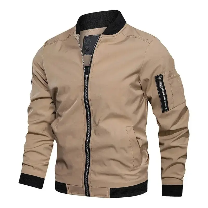 Factory Direct Sale Reasonable Price Men Bomber Jacket Fully Customized Latest Style Men Bomber Jacket