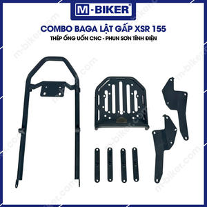 กระเป๋าท้ายรถมอเตอร์ไซค์ M-Biker XSR 155 แบบพับได้ ทำจากคาร์บอนไฟเบอร์และอะลูมิเนียม พร้อมแร็คสัมภาระ COMBO BAGA LT GP XSR 155 สำหรับดัดแปลง/อัพเกรด - Product Image 4
