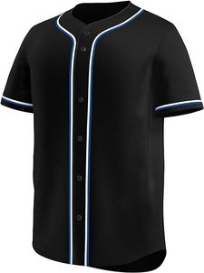 Camiseta de béisbol con botones informales para hombre, camiseta de béisbol transpirable de manga corta, uniforme deportivo de equipo activo, técnica de sublimación, camiseta de béisbol - Product Image 2
