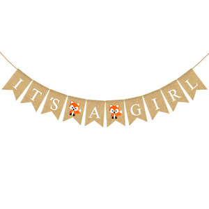 Décorations de fête pour le premier anniversaire de bébé, bannière en papier sur le thème des dessins animés - Product Image 2