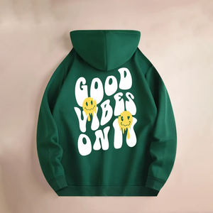 <b>Men's</b> Fashion 100% Cotton O-Neck Pullovers Long Sleeve Winter <b>Hoodies</b> with Printed Pockets & Custom Logo Popular Style - Product Image 2