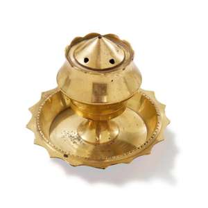 Brûleur d'encens en laiton portable de qualité supérieure Table décorative parfum de maison encens et porte-encens encensoir religieux - Product Image 5