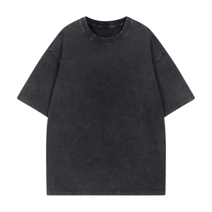 เสื้อยืดวินเทจผู้ชายแบบขายส่ง ล้างสีแบบแอซิด 100% ผ้าฝ้าย ทรงโอเวอร์ไซส์ ซักแล้ว แห้งเร็ว ระบายอากาศได้ดี - Product Image 6