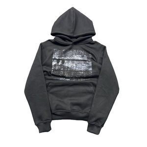 Sudadera con Capucha Ninja de Algodón Sólido de Alta Calidad para Hombre, Diseño 2025, Personalizada, 430 Gramos, Forro Polar Transpirable con Cierre - Product Image 3
