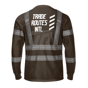 Conjunto industrial duradero, camisa con botones y babero de poliéster, cuello redondo, características de seguridad reflectantes, resistente al agua para condiciones adversas - Product Image 3