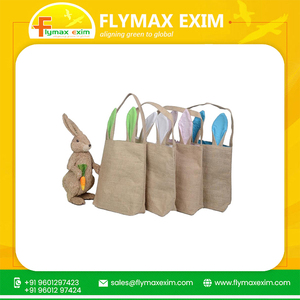 Sacs à provisions 100% naturels faits à la main en tissu de jute motif rayé à la mode respectueux de la terre et élégants en vente - Product Image 6