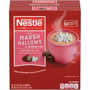 Mezcla de chocolate caliente Nestlé – Chocolate rico con mini malvaviscos (paquete de 50) - Product Image 4