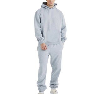 Custom logo Sweatsuit for Mens Oversized <b>Sweatpants</b> and Hoodie <b>Sets</b> Streetwear Causal Hoodies Tracksuit for Mens - Product Image 3