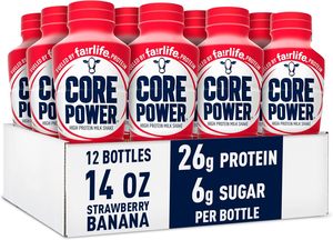 Core Power <b>Protein</b> Shake, Strawberry Banana, 26g Bottle, 14oz, 12 Pack - Product Image 5