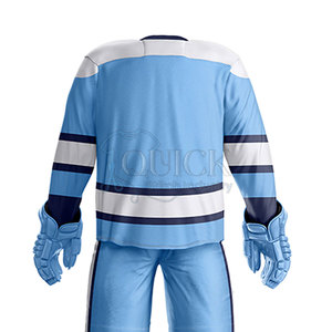 Professional High Quality Men's Ice Hockey Training Uniform Sets 100% Polyester Eco-Friendly Breathable Seamless OEM Service - Product Image 6