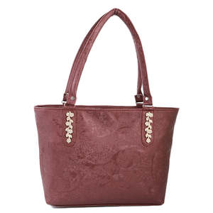 กระเป๋าถือสตรี - สีน้ำตาลแดง - Product Image 2