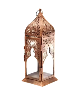 Luxurious Black Metal Handmade Lantern With Windproof Hanging Ring <b>Top</b> Low MOQ for Interior Christmas Decoration Unique Lanterns - Product Image 4