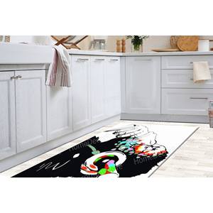 Alfombra Estampada: Diseño de Mono Pensando de Banksy para Decoración del Hogar, con Pelo Suave - Product Image 2