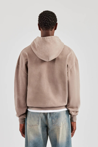 OEM sweats à capuche imprimés de base en coton molleton épais pour hommes sweats à capuche zippés personnalisés pour hommes - Product Image 5