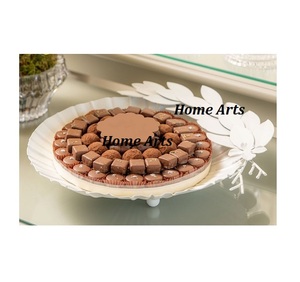 Set Of Two Customized Size Chocolates Bowl Iron White And <b>Black</b> Color Dates Serving Bowl At Lowest Price - Product Image 2