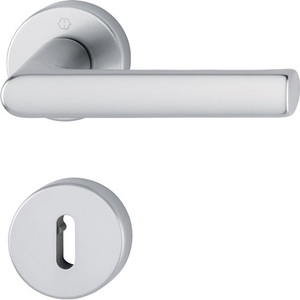 Organizador de pared para correo y llaves Hamburg 1700/42KB/42KBS de aluminio F1 redondo OB DIN izquierda/derecha D/D HOPPE Rosette Set - Product Image 1