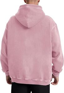 Sudadera Casual de Invierno para Hombre, Color Sólido, 100% Algodón, Felpa, Corte Regular, Secado Rápido y Transpirable, Bolsillo de Alta Calidad - Product Image 4