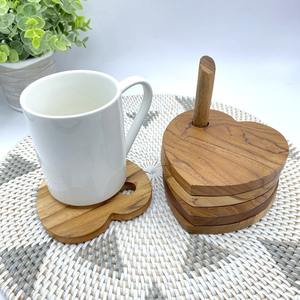 Sous-verres perlés faits à la main-Sous-verres Boho Drink avec support en polyester (4x4 pouces) - Product Image 4